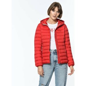 Tommy Jeans dámská červená bunda Jacke - L (602)